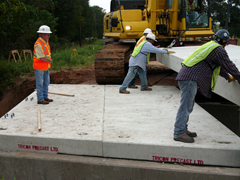 precast concrete plank deck bridge